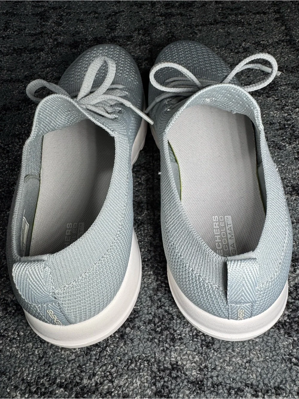 Skechers Performance Women's Go Walk Joy Faux Tie Slip-On Sneaker Shoes Size 7.5